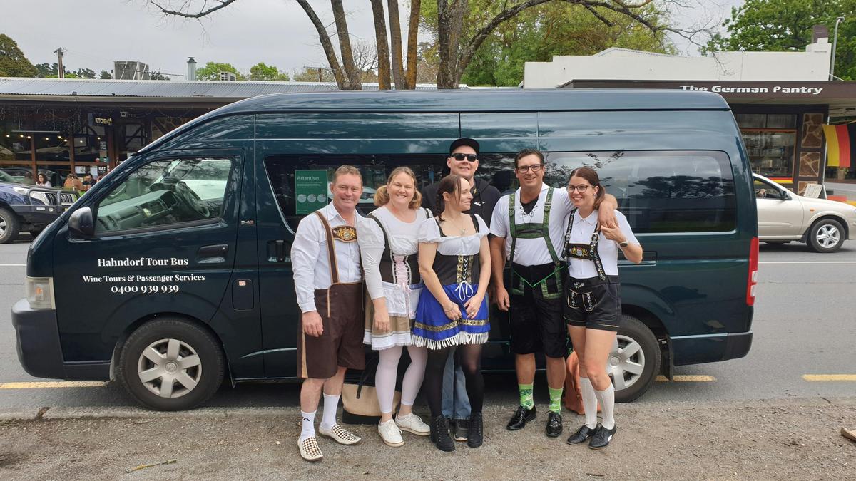 Transport to a local German festival Hahndorf