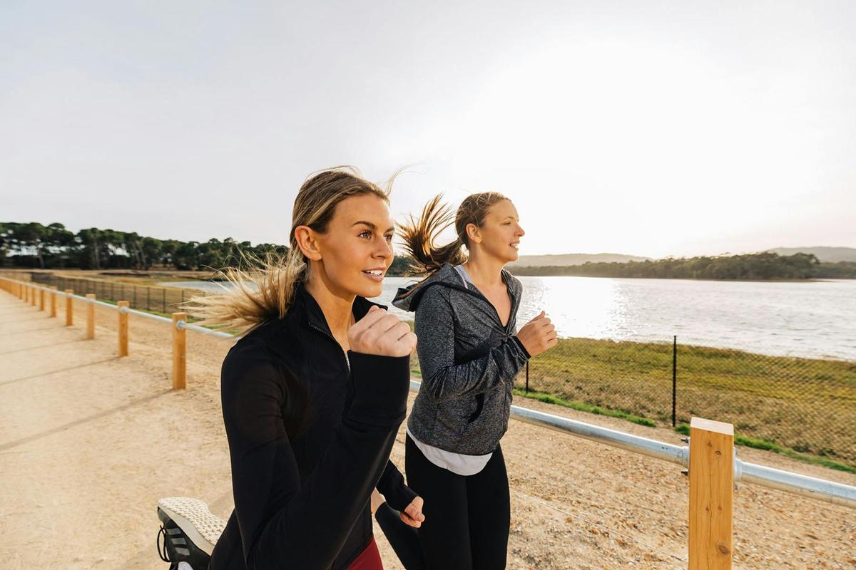 Walk or run 4.6km of trails which take you across the dam wall