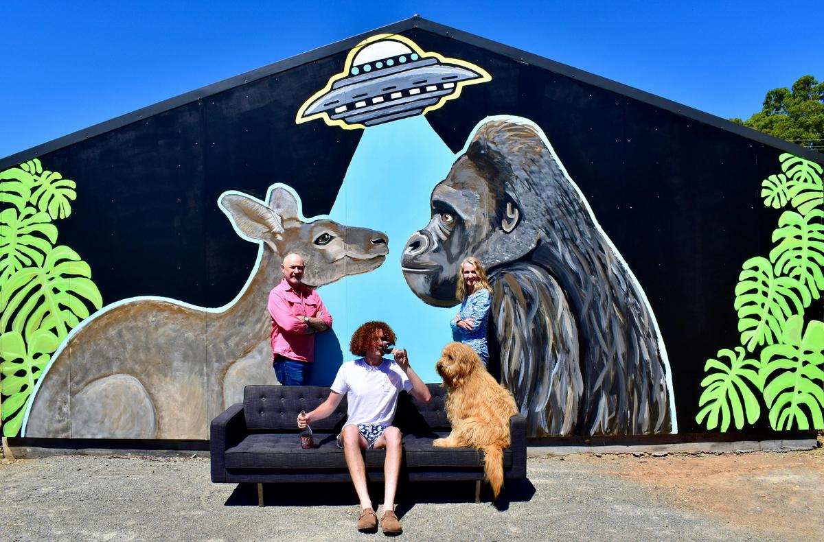 "The O'Briens with our insta wall