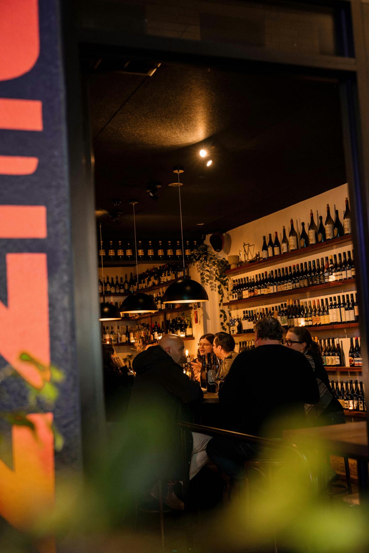patrons at jennie wine bar