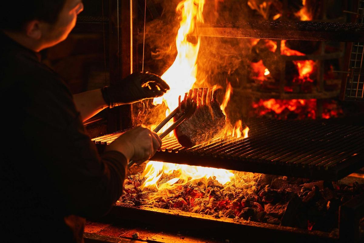 La Boca Bar and Grill Parilla Cooking