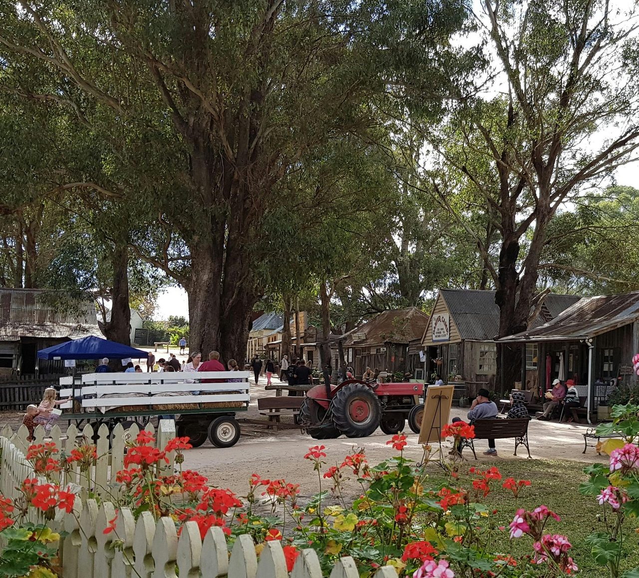 The main street in The Village