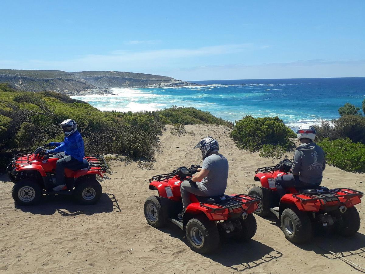 Quad bike to a pristine inaccessible beach
