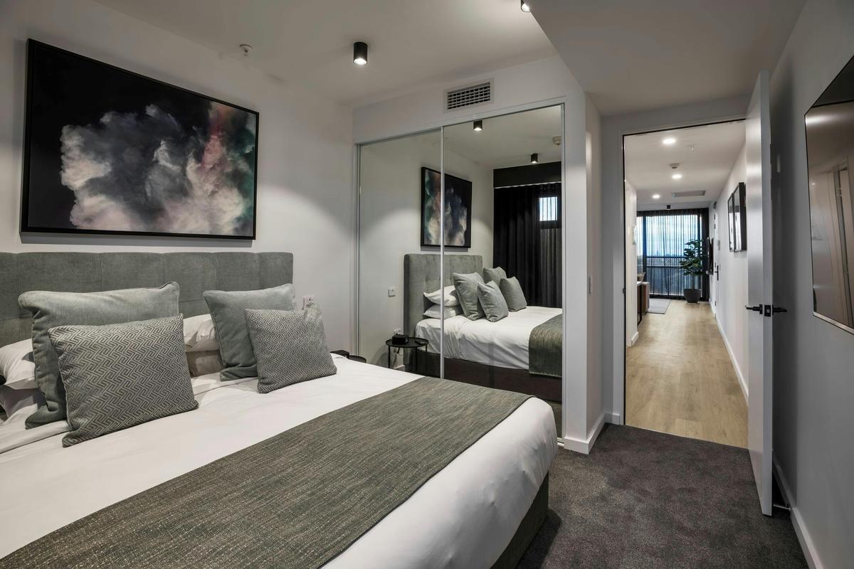 KT Apartments Bedroom