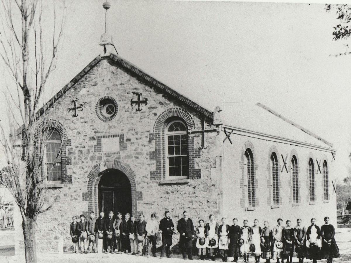 Strait Gate Lutheran Church in 1862