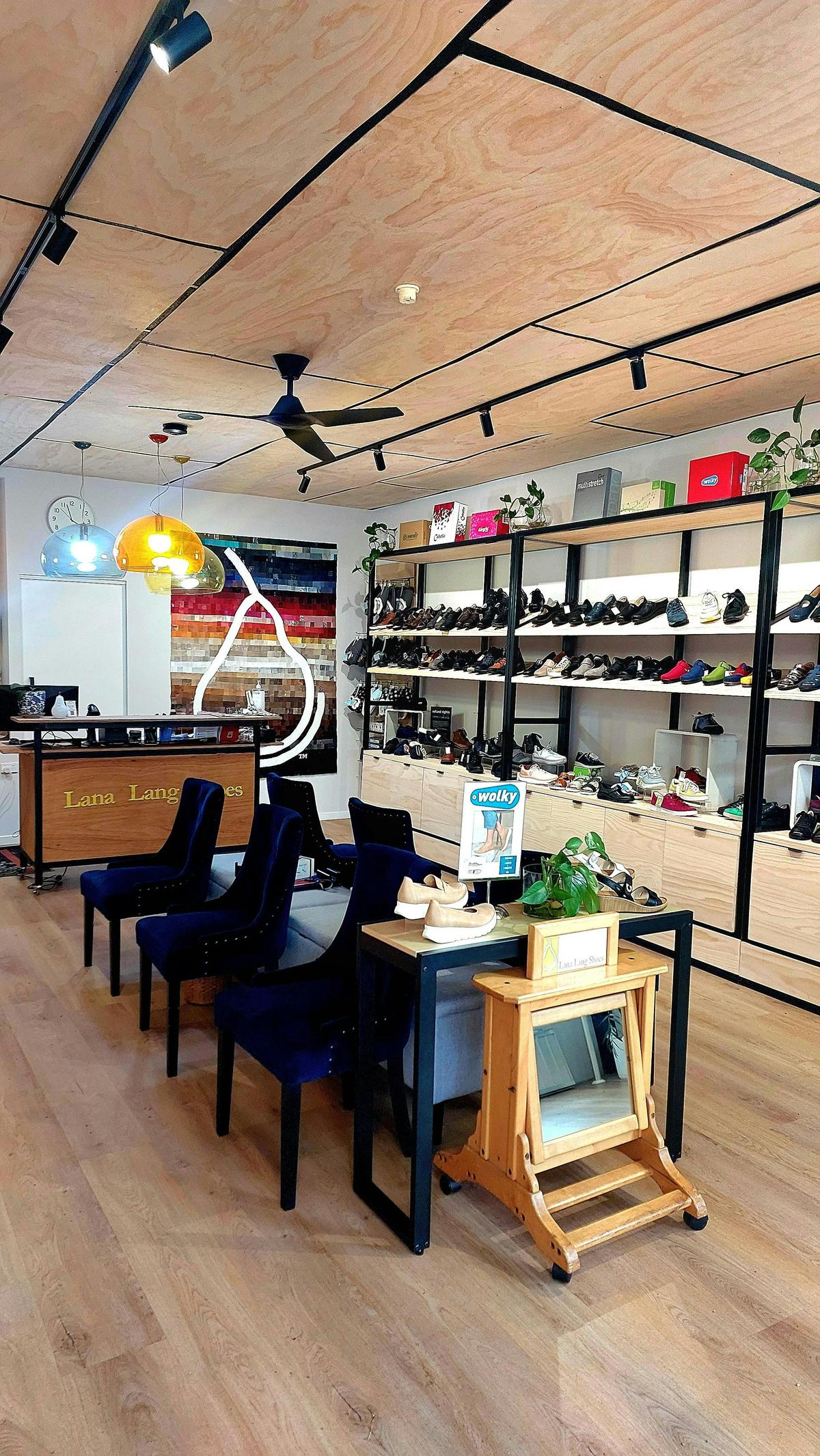 Lana Lang Show Store - interior - wide walkways and comfy chairs for luxurious fittings