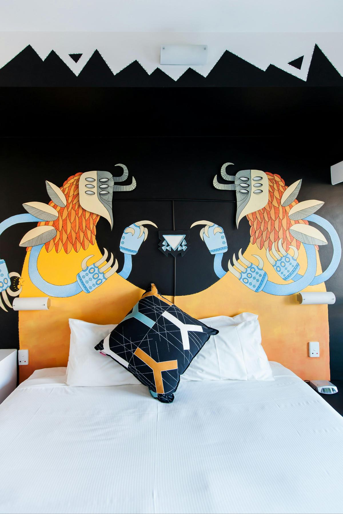 Minima Art Room designed by local Artist Luku