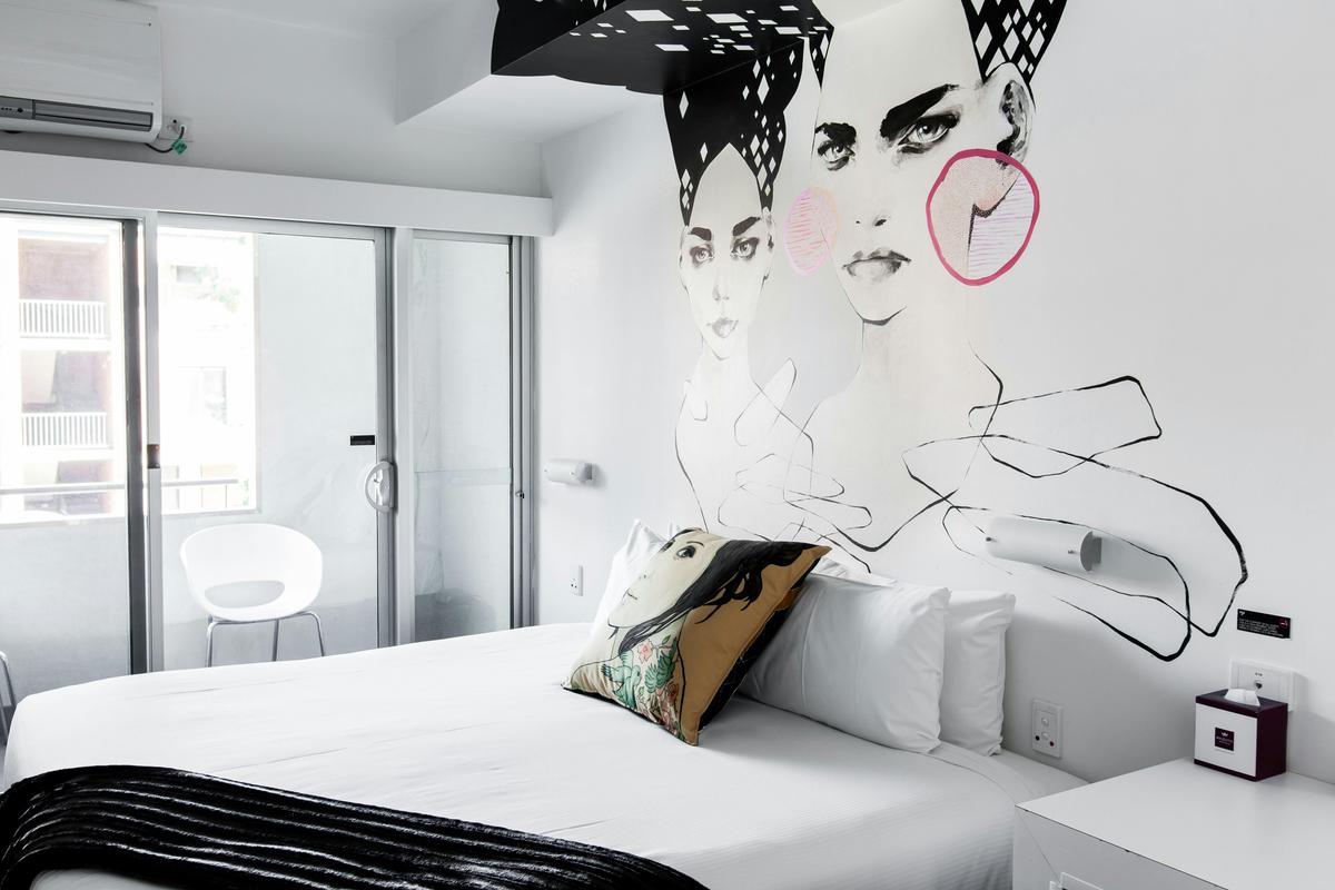 Minima Art room designed by local Artist Kate Gagliardi