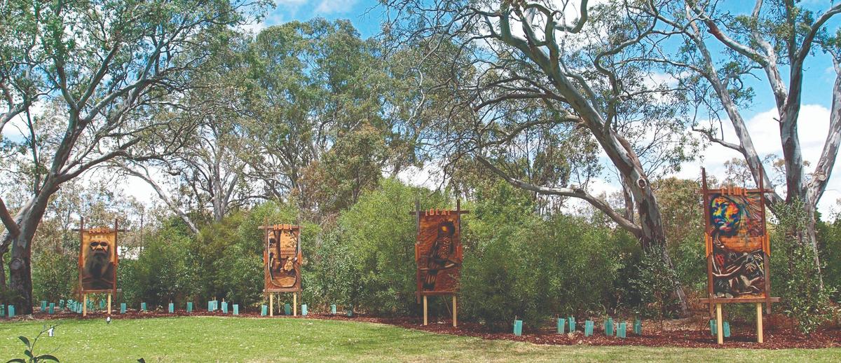 Murals at Laratinga Wetlands