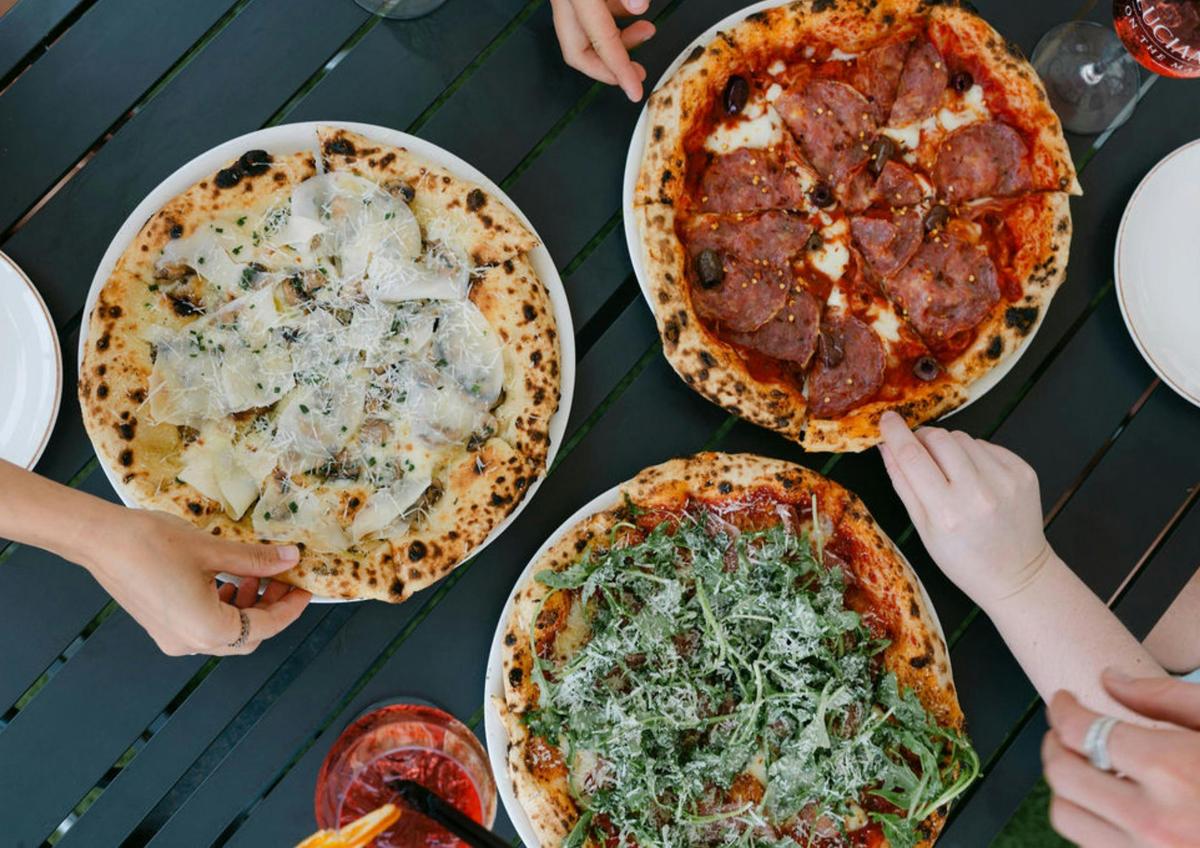 Wood fire pizza Marina front Glenelg