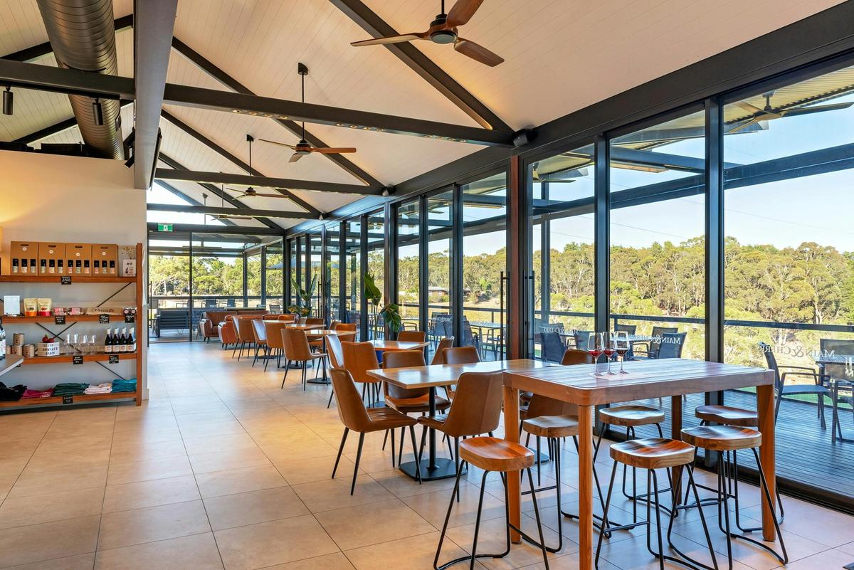 Main & Cherry inside cellar door