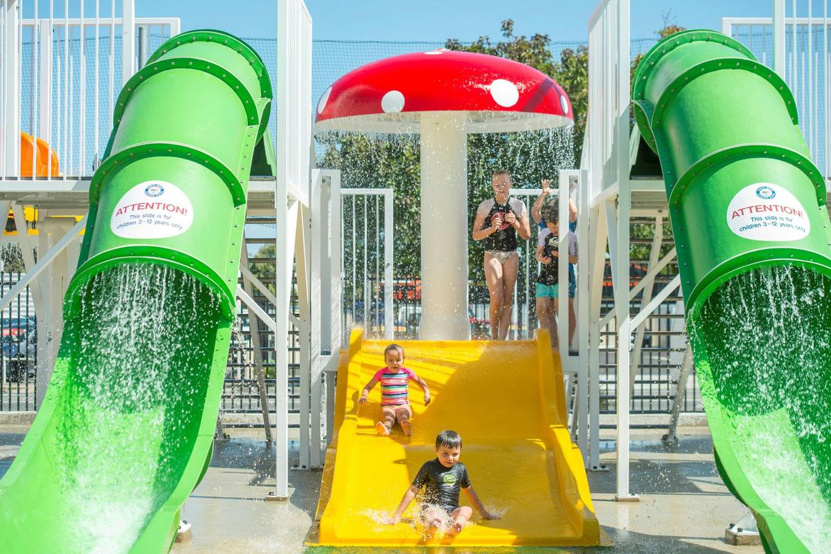 Water playground fun for young and old