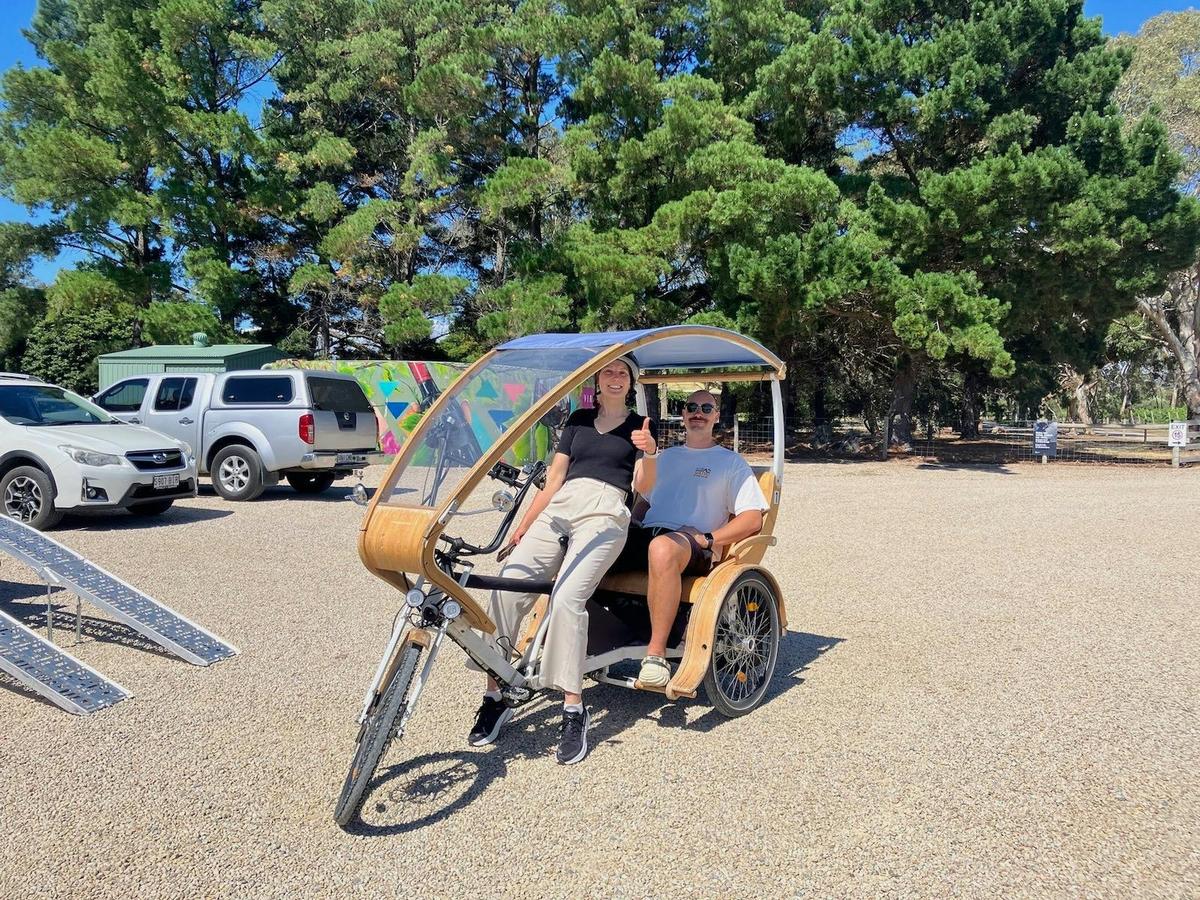 eTukTuk Wine Self-guided Tour from Shirvington Wines, McLaren Vale - SA eBikes