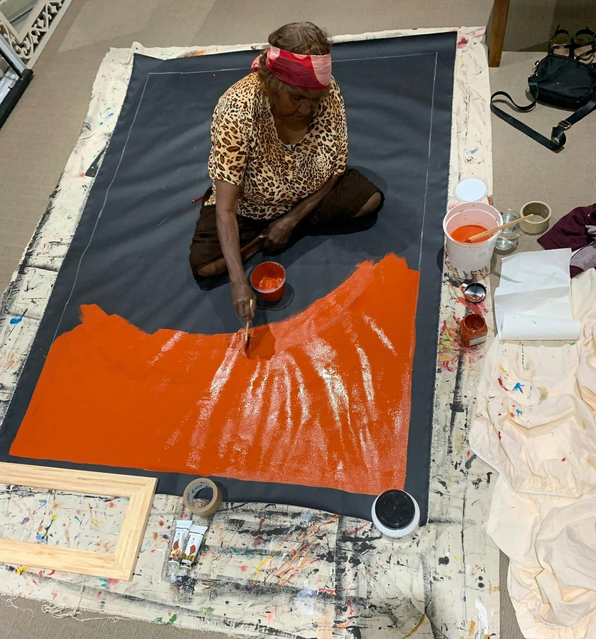 Artist at work