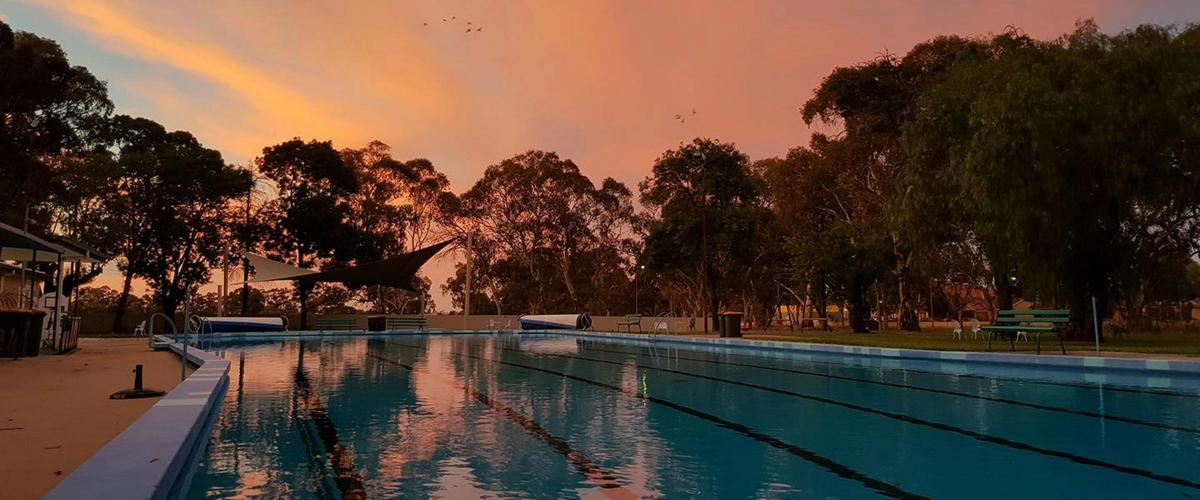 Pool at Sunset