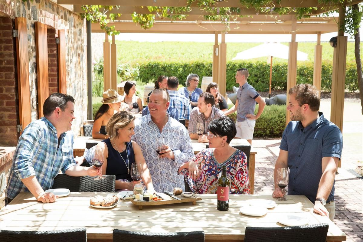 Seated Tasting in the gardens