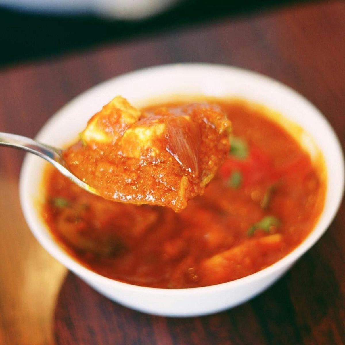 Enjoying Kadai Paneer for Dinner at New India Restaurant