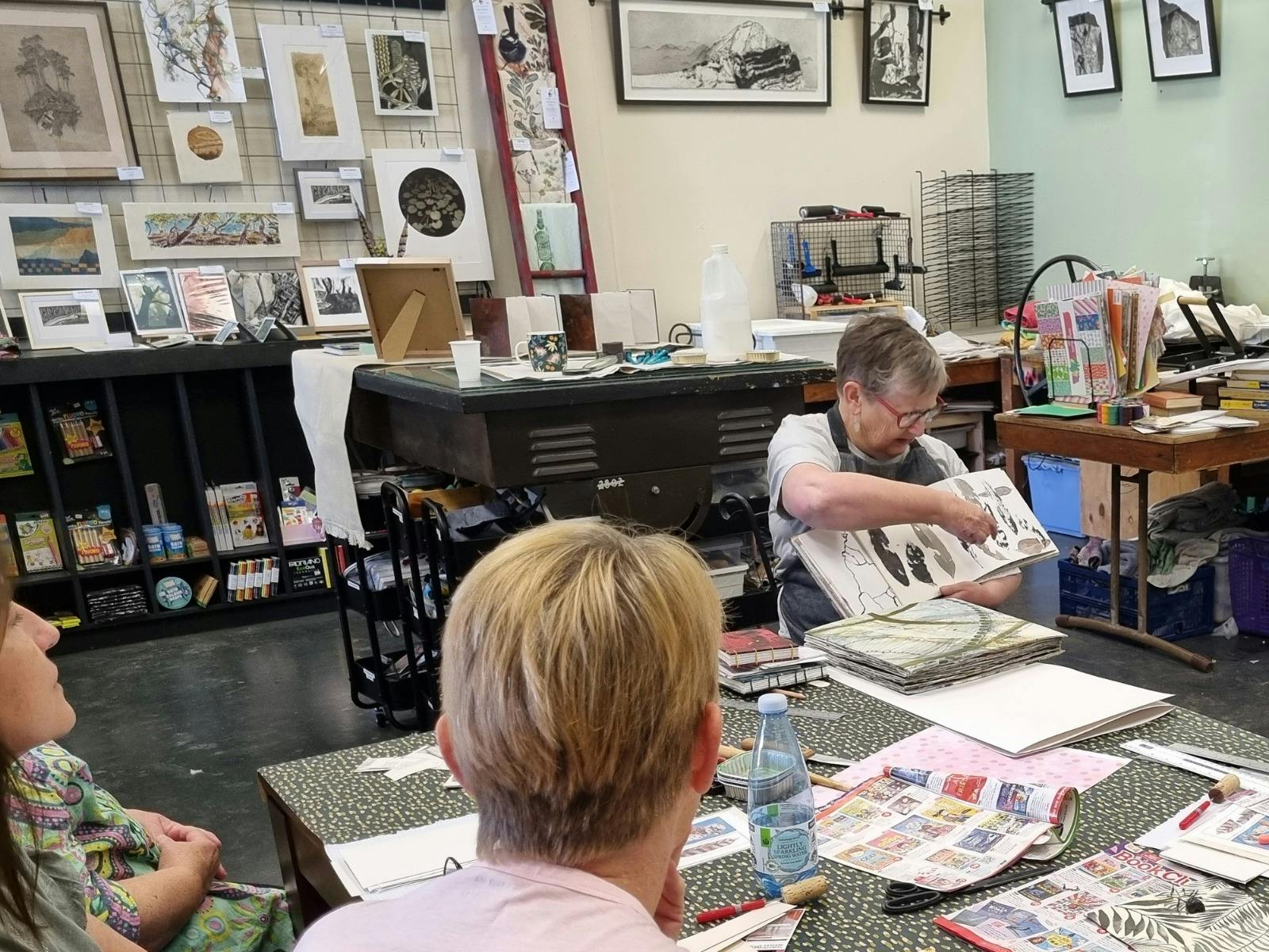 Sue Wood Bookbinding Workshop at Unique State