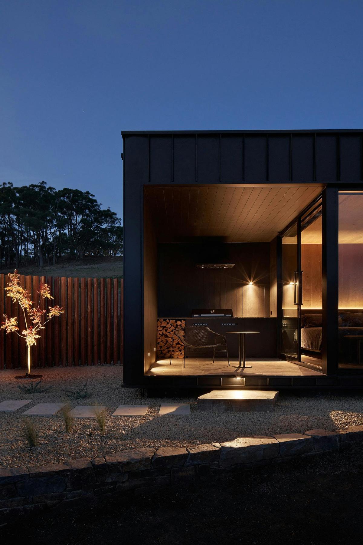 Each suite features a covered alfresco with built in BBQ