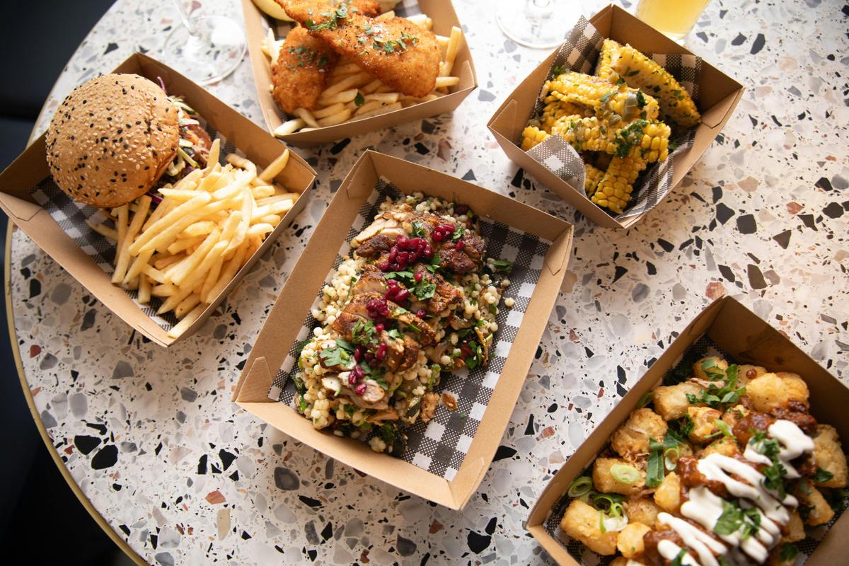 A selection of shared plates from Sally Can Wait Kitchen at the Old Mill Brewery.