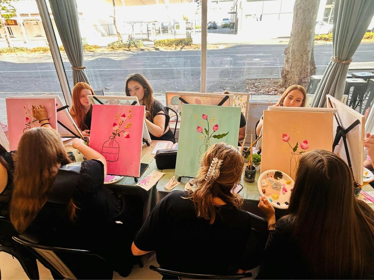 Paint & Sip at Paintelaide City Studio