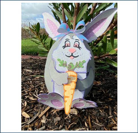 3D Paper Sculpture - Bunny Gift Box