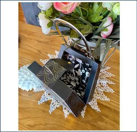 3D Paper Sculpture - Gold Evening Bag Gift Box