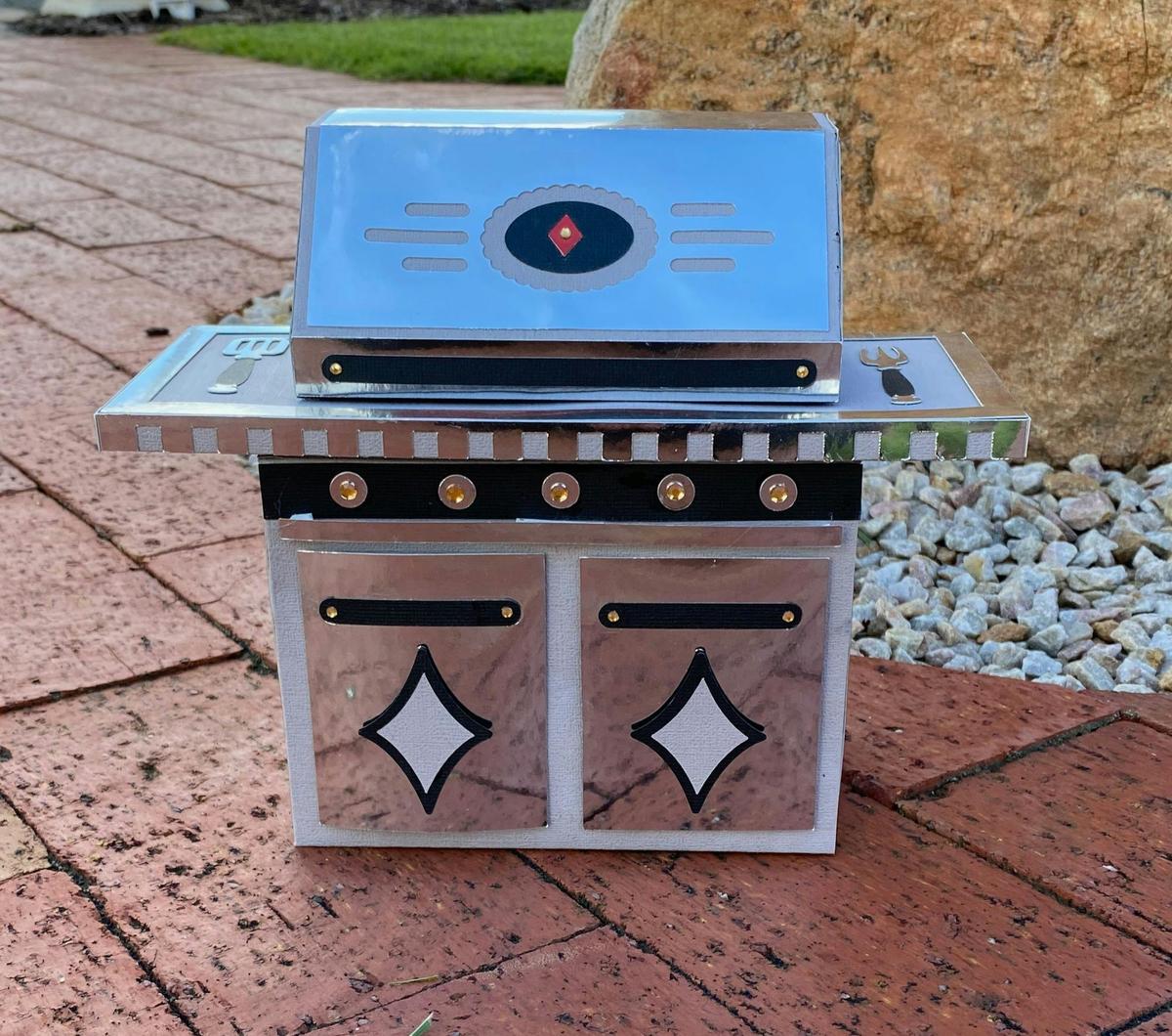 3D Paper Sculpture - BBQ Gift Box