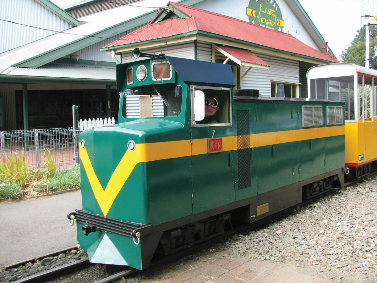 A miniature train ride is included in the admission cost.