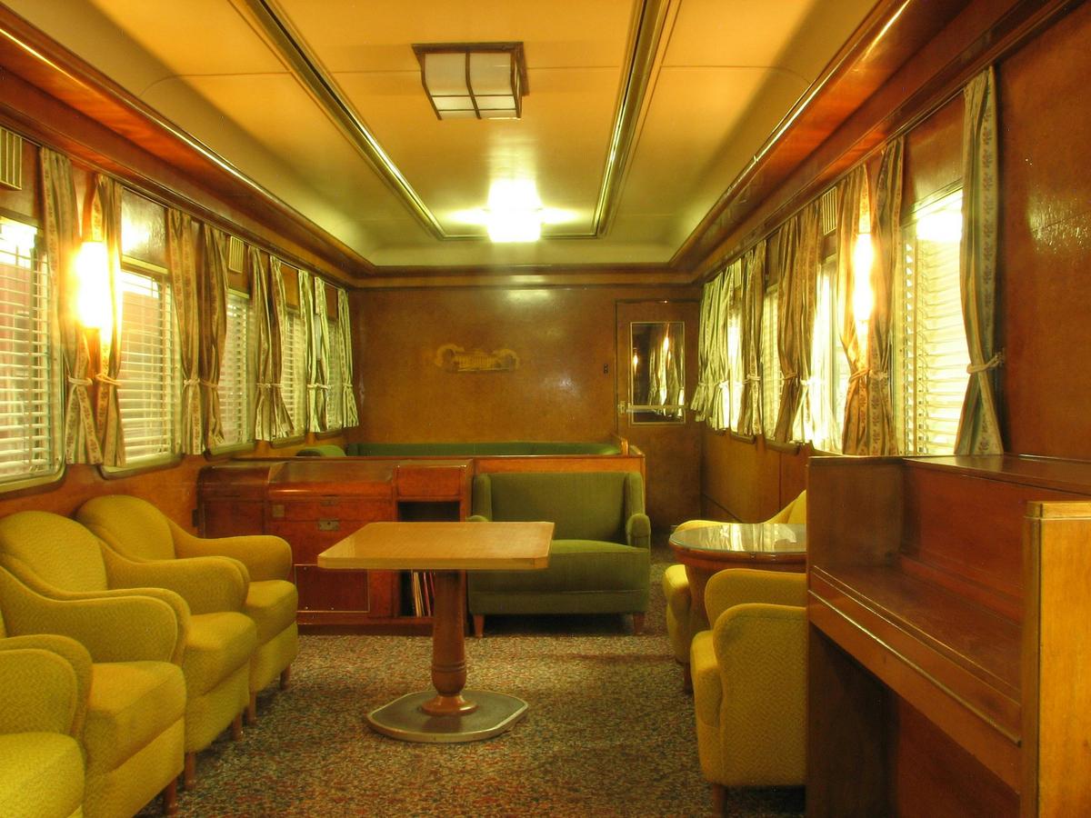 One of the many carriages open for inspection include a 1950s lounge carriage built in Germany.