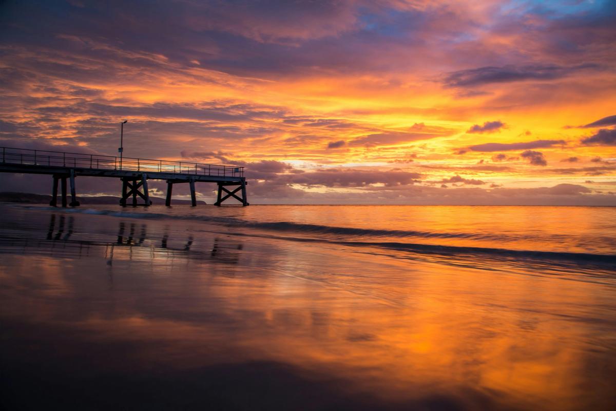 Normanville Jetty at Sunset
