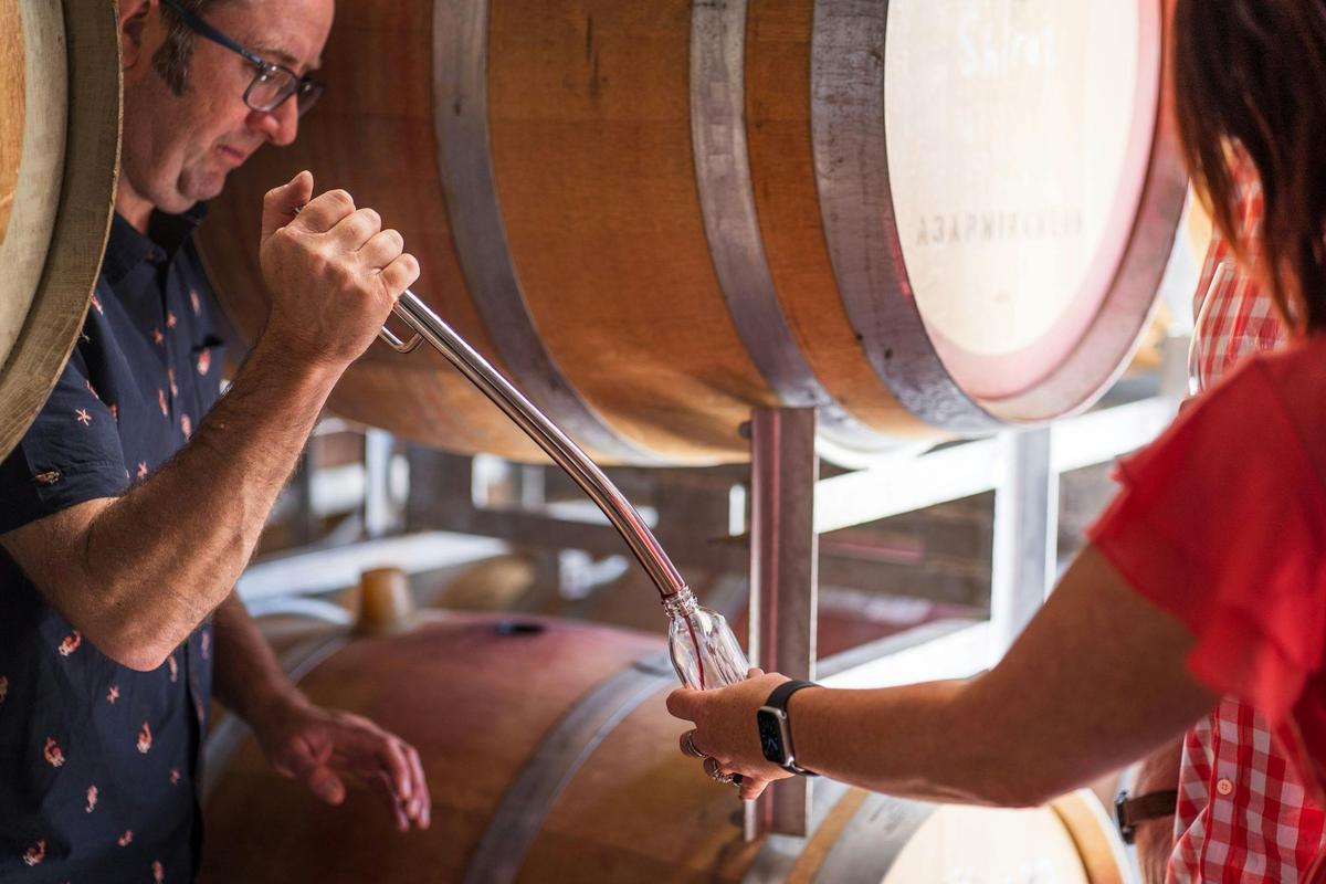The Paisley Revealed Experience includes a barrel tasting and tour of the barrel shed
