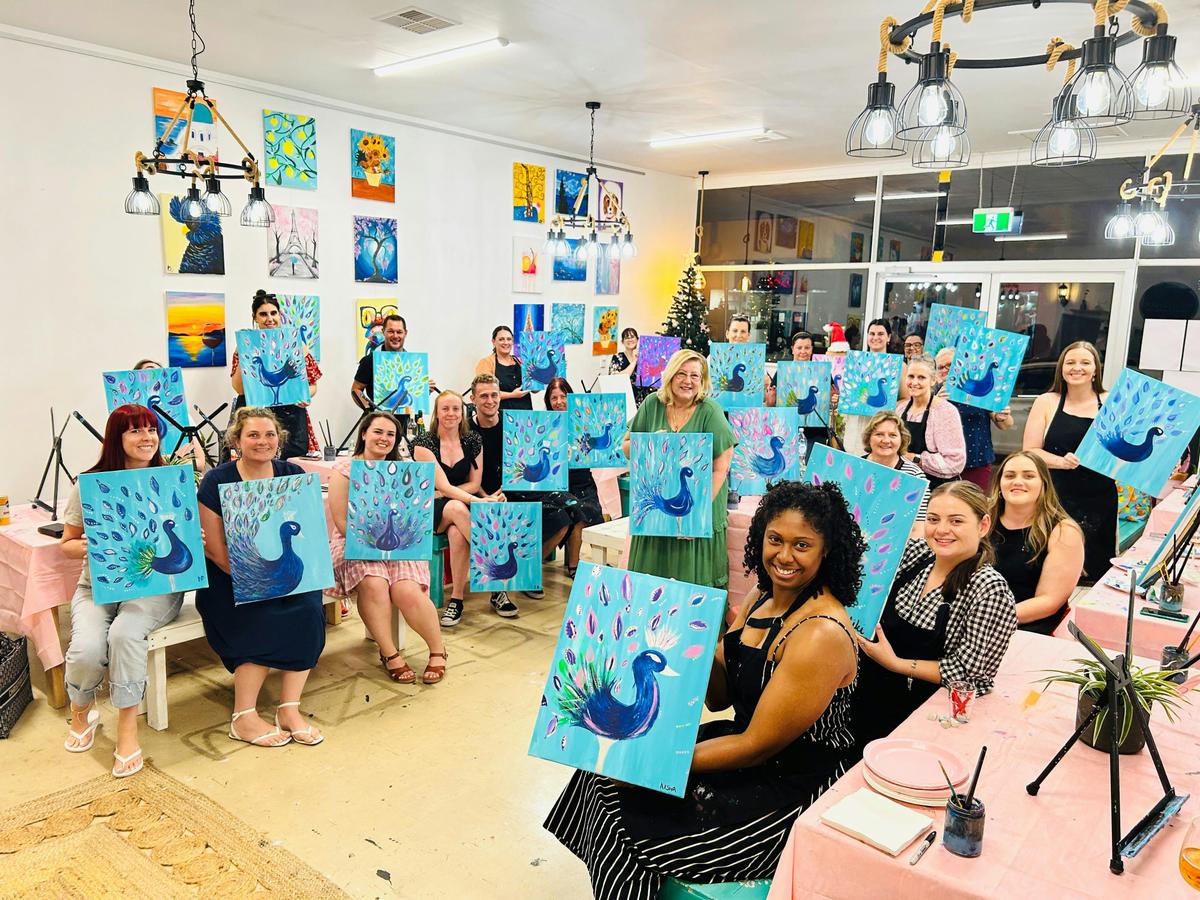 Paintelaide Studio - Dancing Peacock Public