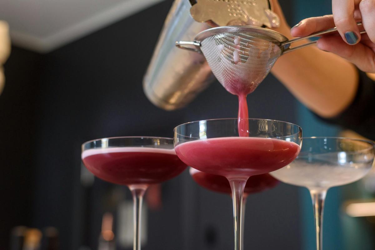 Pouring Cocktails