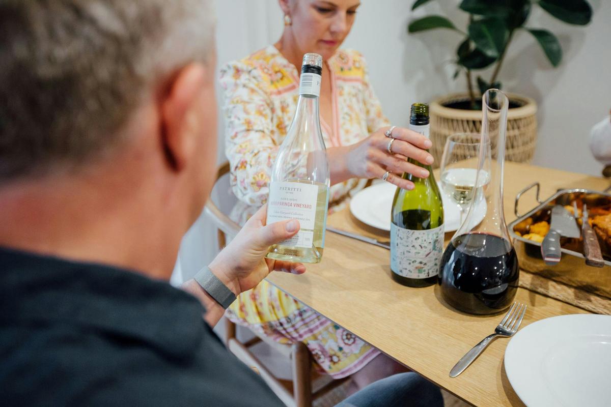 Patritti at home with the Urban Vineyard Collection