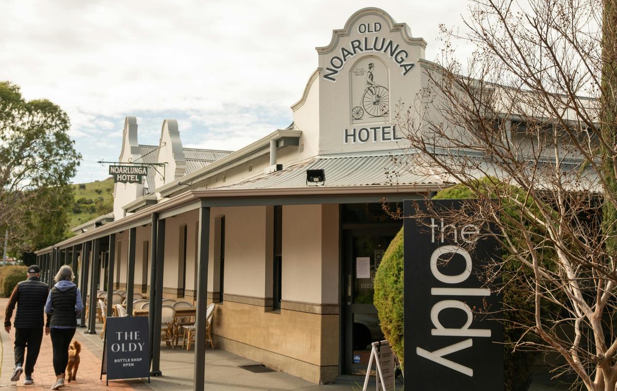 The warm heritage charm of the iconic Old Noarlunga Hotel.