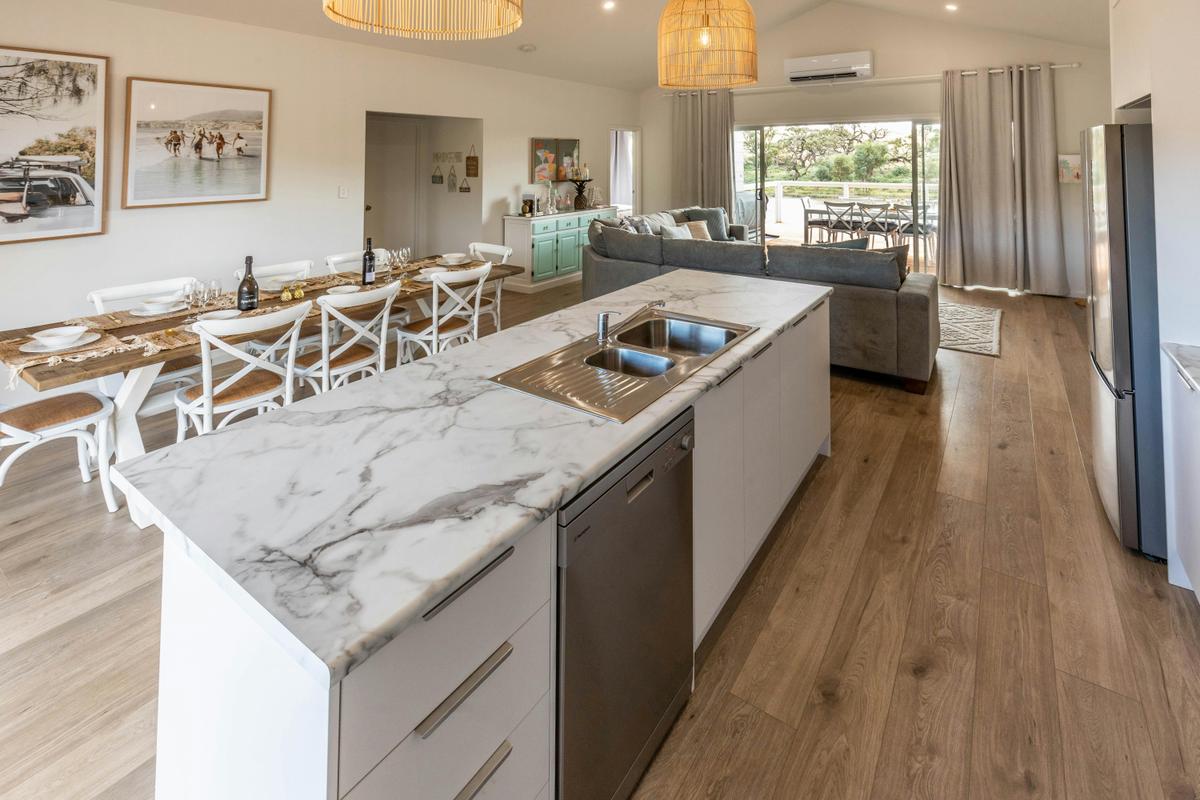 bright open plan living space