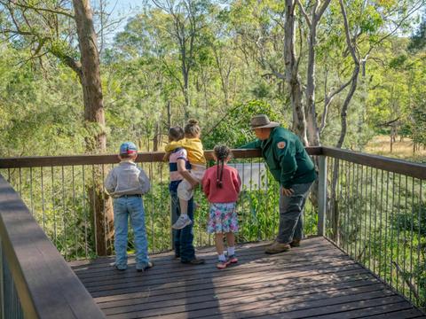 Washpools picnic area and viewing platform