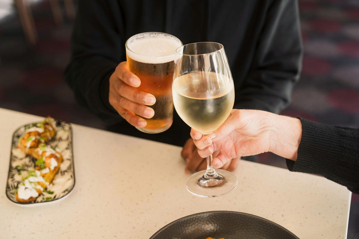 Celebrate good times with a refreshing drink at the Pastoral Hotel Motel's cozy bar.