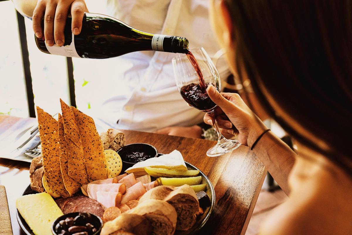 Lunch in Cellar Door