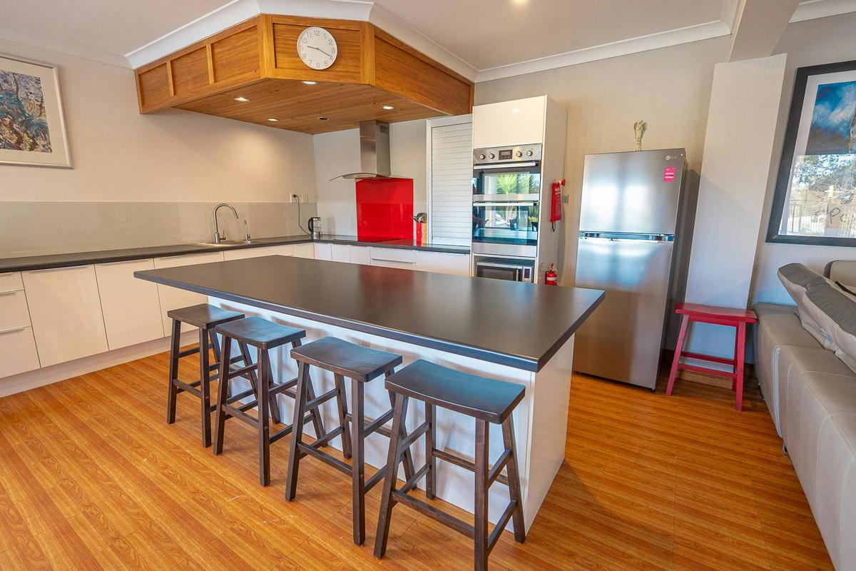 Modern and fully equiped kitchen stock with cooking basics