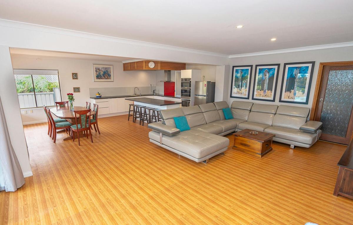 Open plan living area