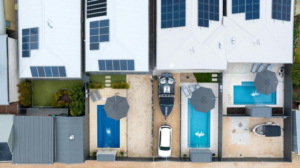 From left to right: The Edna Villa, The Potter Villa, The Bellagrove Villa, The Rosa Villa