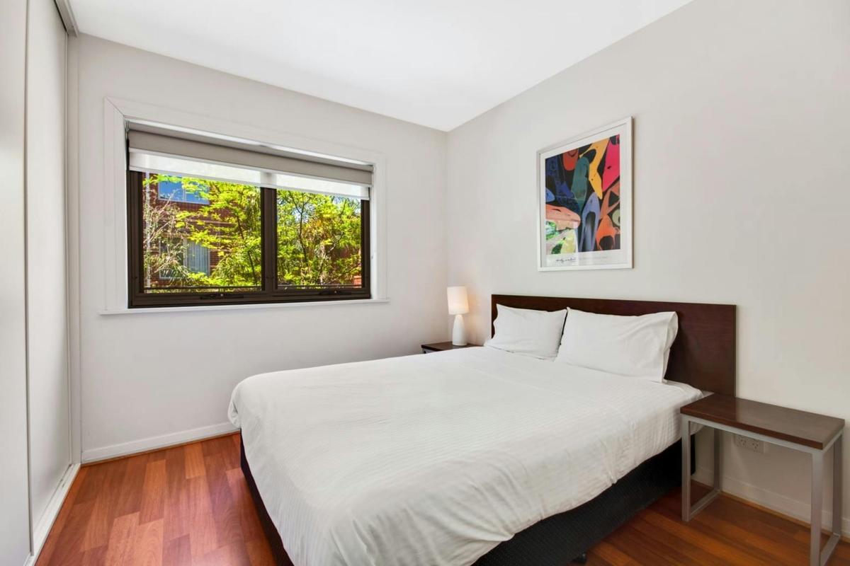 Bedroom with built in wardrobes