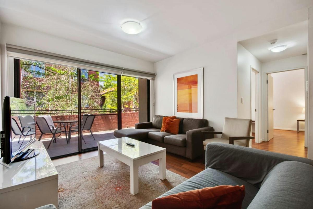 Living area opens out to balcony