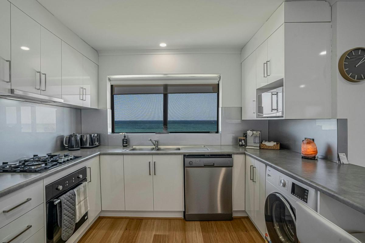 kitchen with ocean views