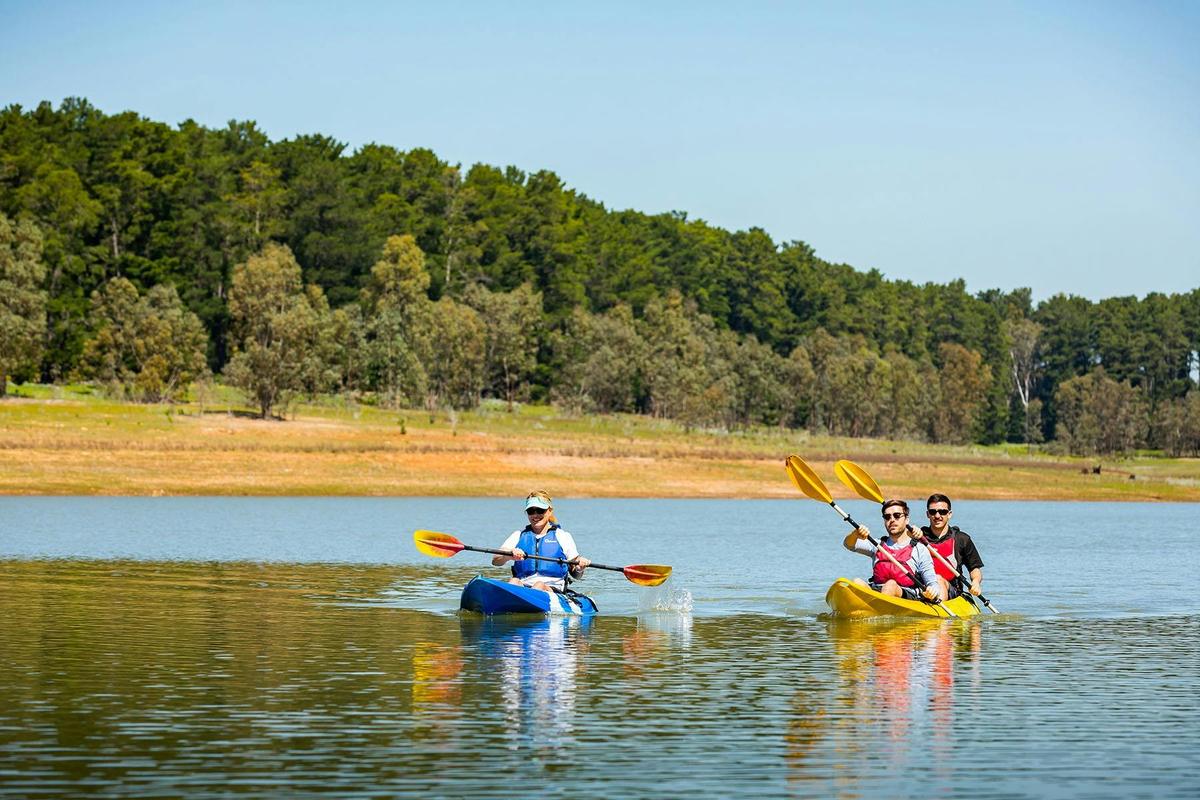 From a short meander to a full day's kayaking adventure you can explore the reservoir from the water