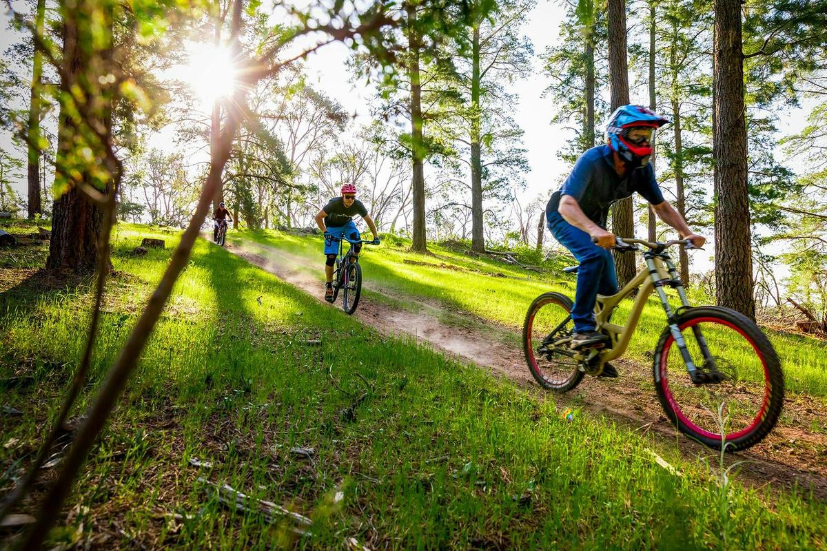 Shared use trails offer intermediate mountain biking suitable for riders with a moderate skill level