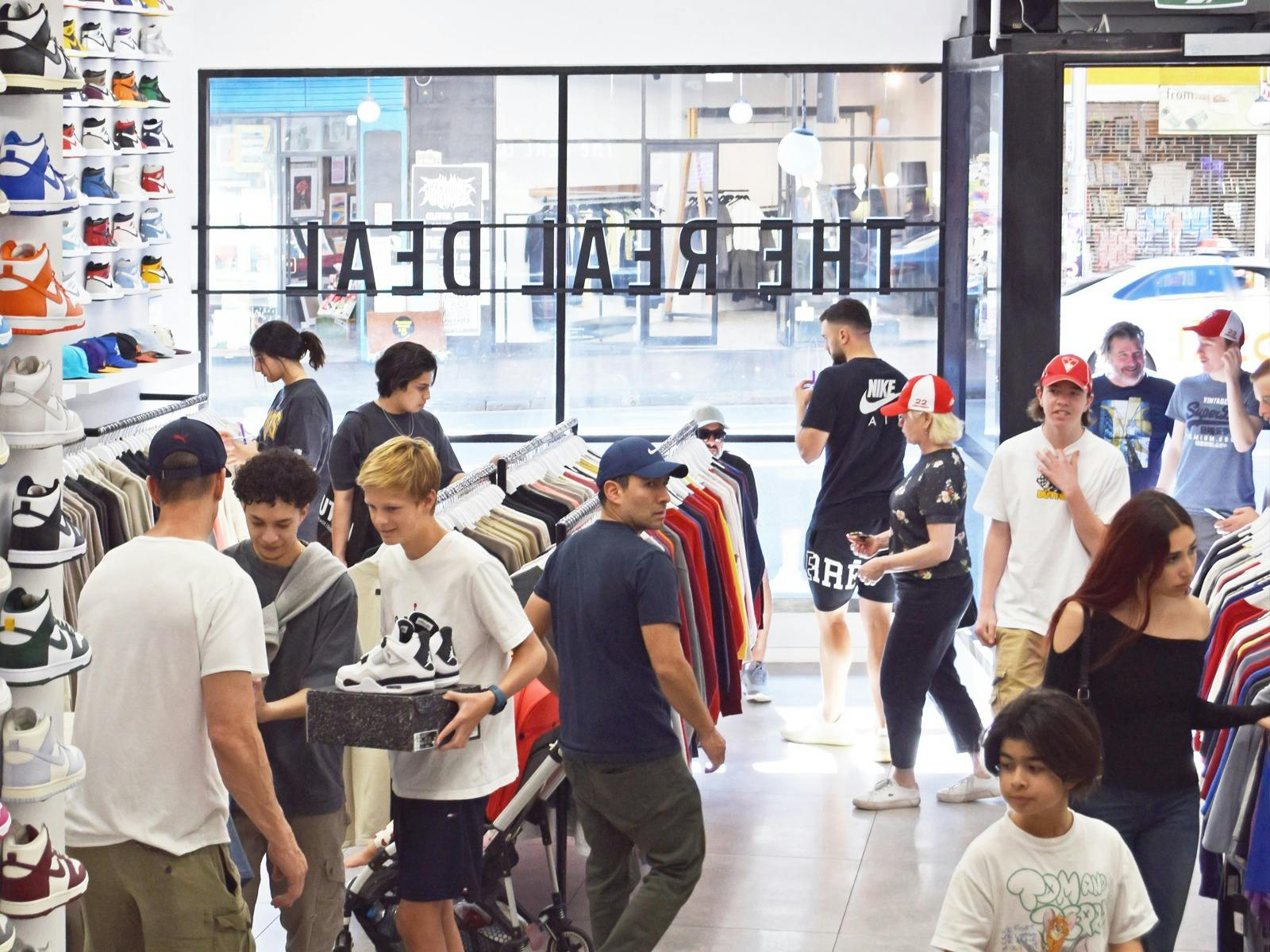 The Real Deal - inside store on a busy day