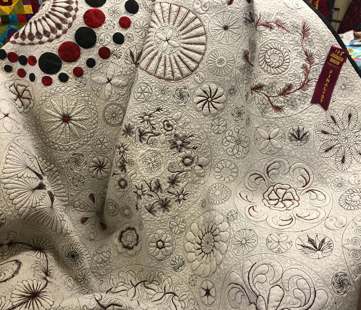 Circle of Dreams Quilt.  Award winning quilt designed and made by Carol McSherry and Liz Toth